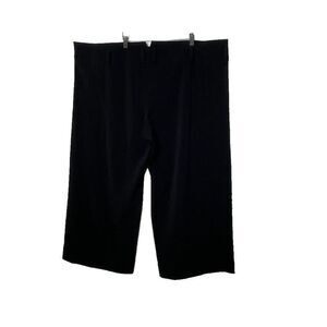 ISSEY MIYAKE Black Wide Leg Trousers Pants Leg Slit Split Japan Size 2
